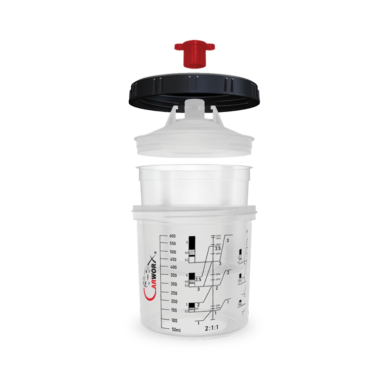 CARWORX 161.425 Paint Cup System (PCS) Kit- 400ML/125u